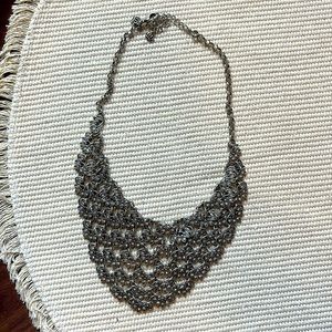Silver Cascading Necklace